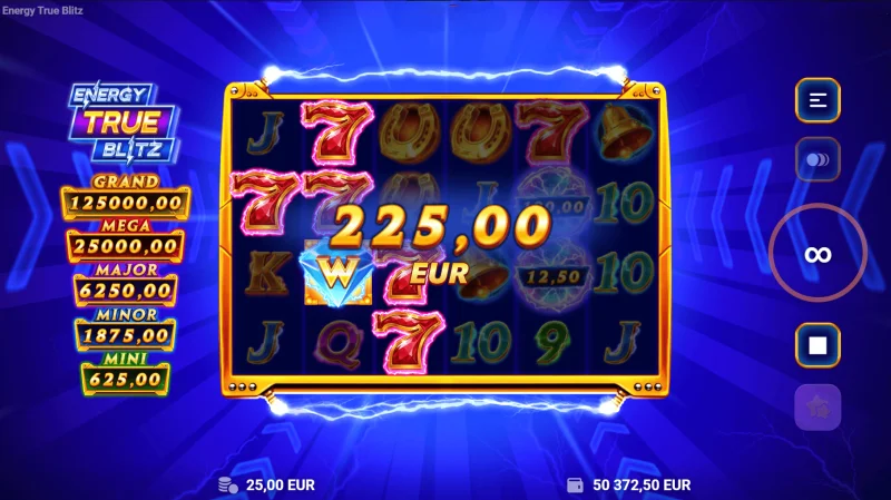 Energy True Blitz - Kemenangan dari Simbol Cash yang Terkumpul